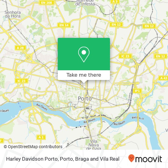 Harley Davidson Porto map