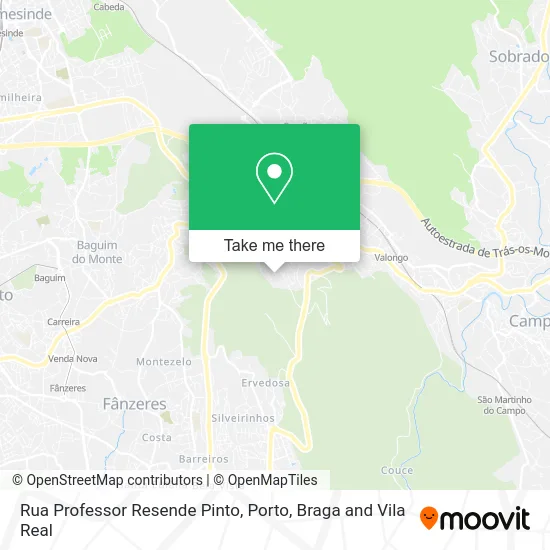Rua Professor Resende Pinto map