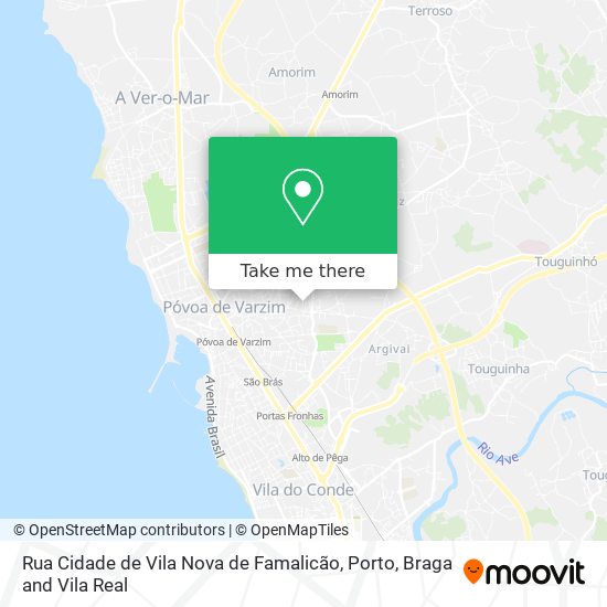 Rua Cidade de Vila Nova de Famalicão map