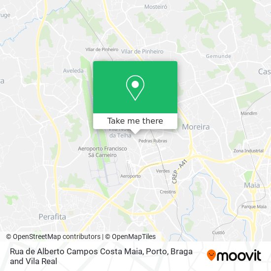 Rua de Alberto Campos Costa Maia map