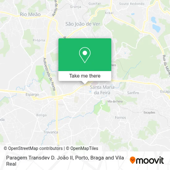 Paragem Transdev D. João II map