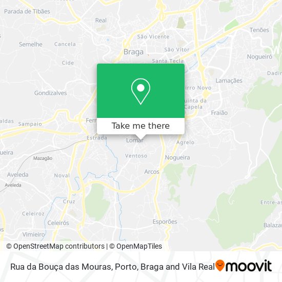 Rua da Bouça das Mouras map