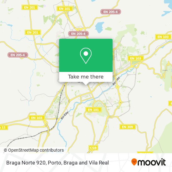 Braga Norte 920 map