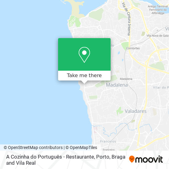 A Cozinha do Português - Restaurante mapa