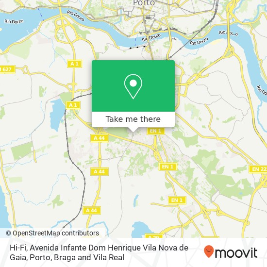 Hi-Fi, Avenida Infante Dom Henrique Vila Nova de Gaia map