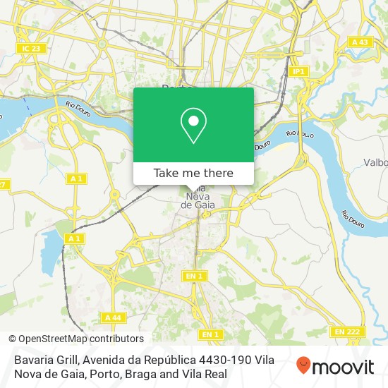 Bavaria Grill, Avenida da República 4430-190 Vila Nova de Gaia map