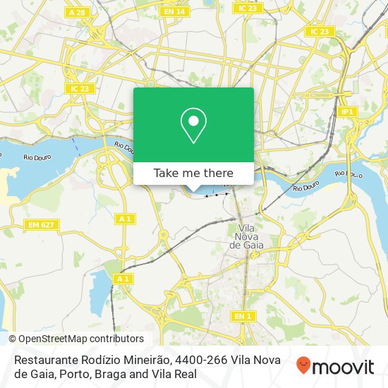 Restaurante Rodízio Mineirão, 4400-266 Vila Nova de Gaia mapa