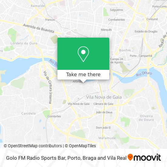 Golo FM Radio Sports Bar map