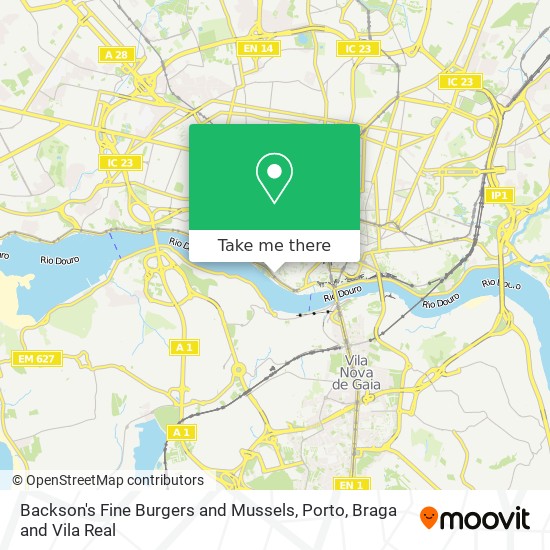 Backson's Fine Burgers and Mussels map