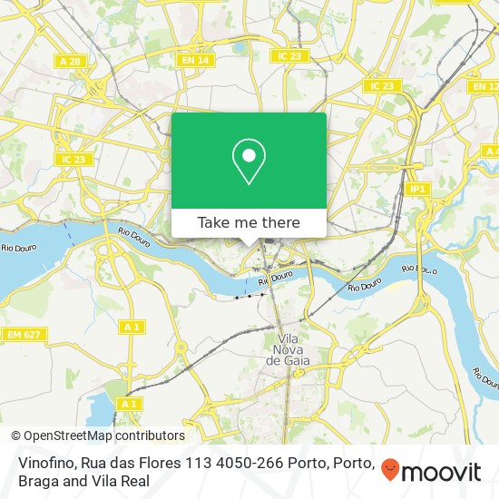 Vinofino, Rua das Flores 113 4050-266 Porto map