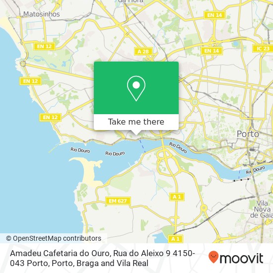 Amadeu Cafetaria do Ouro, Rua do Aleixo 9 4150-043 Porto map