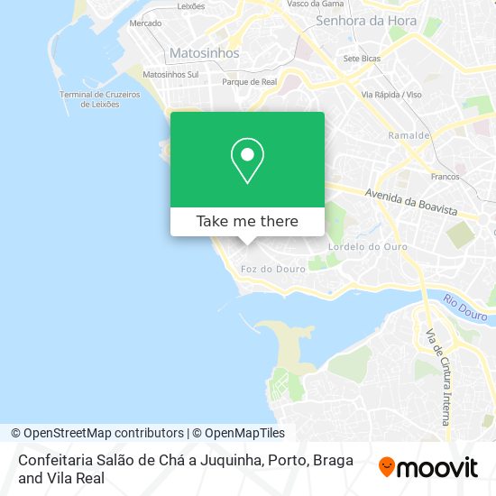 Confeitaria Salão de Chá a Juquinha mapa