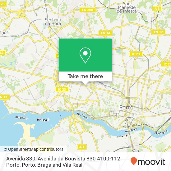 Avenida 830, Avenida da Boavista 830 4100-112 Porto map