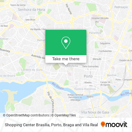 Shopping Center Brasilia mapa