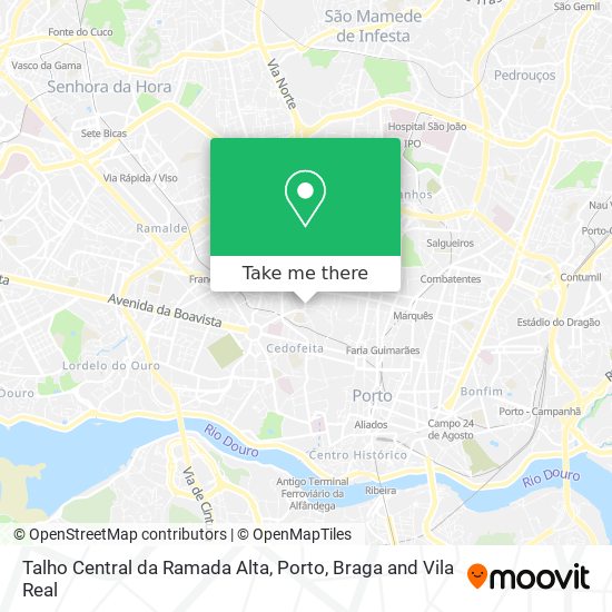 Talho Central da Ramada Alta map
