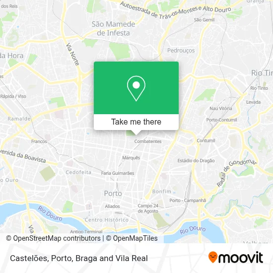 Castelões map