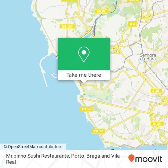 Mr.binho Sushi Restaurante, Praceta Manuel Carlos Seabra Monteiro 4450-096 Matosinhos map