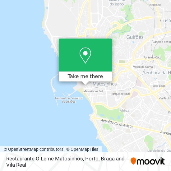 Restaurante O Leme Matosinhos map