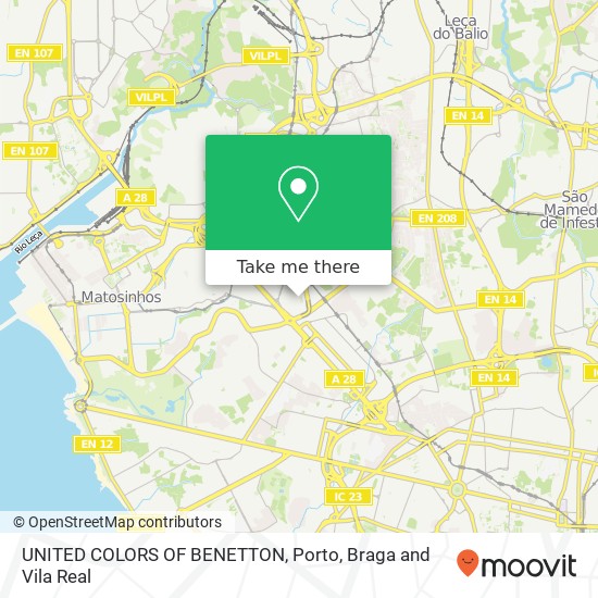 UNITED COLORS OF BENETTON, Rua Sara Afonso 4460-841 Matosinhos map