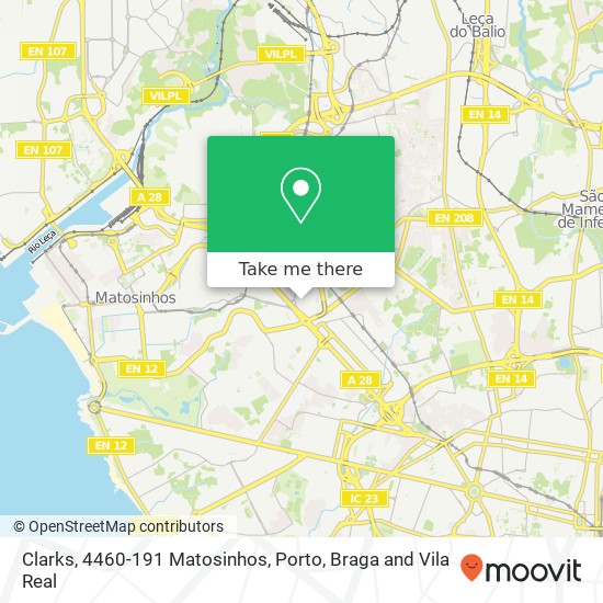 Clarks, 4460-191 Matosinhos mapa