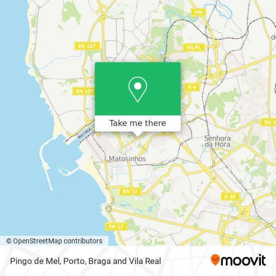 Pingo de Mel map