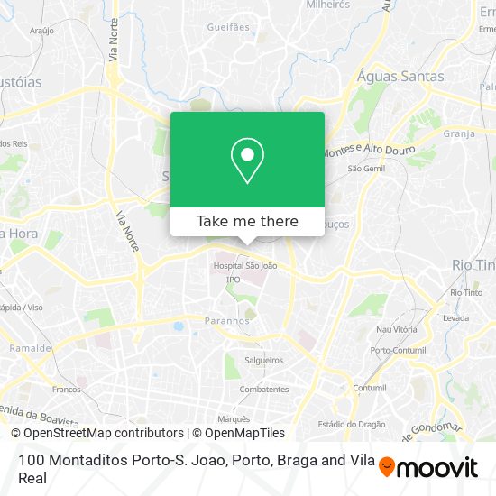 100 Montaditos Porto-S. Joao map