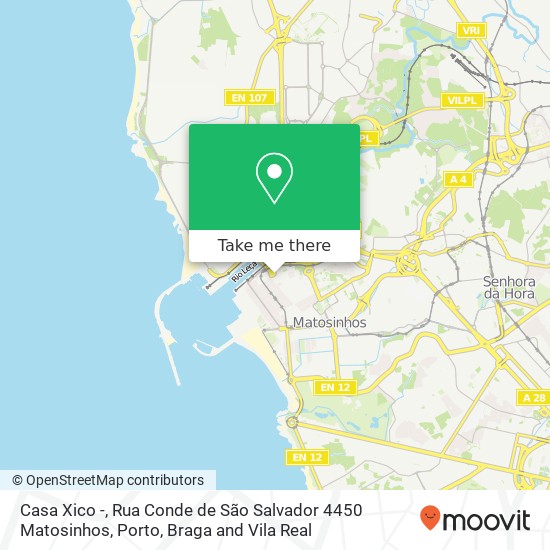 Casa Xico -, Rua Conde de São Salvador 4450 Matosinhos map