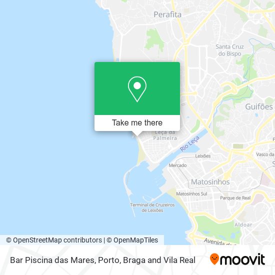 Bar Piscina das Mares map