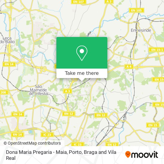 Dona Maria Pregaria - Maia map