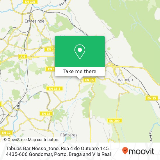 Tabuas Bar Nosso_tono, Rua 4 de Outubro 145 4435-606 Gondomar map