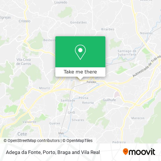 Adega da Fonte mapa