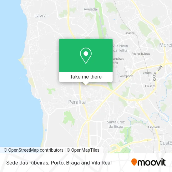 Sede das Ribeiras map