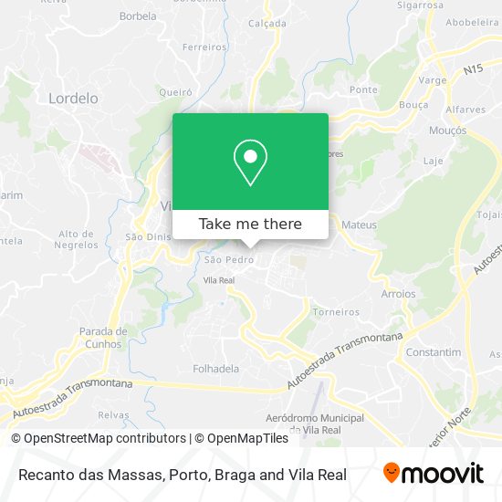 Recanto das Massas mapa