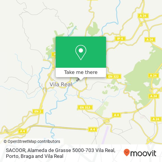 SACOOR, Alameda de Grasse 5000-703 Vila Real mapa