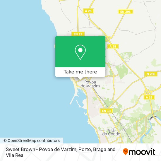 Sweet Brown - Póvoa de Varzim map