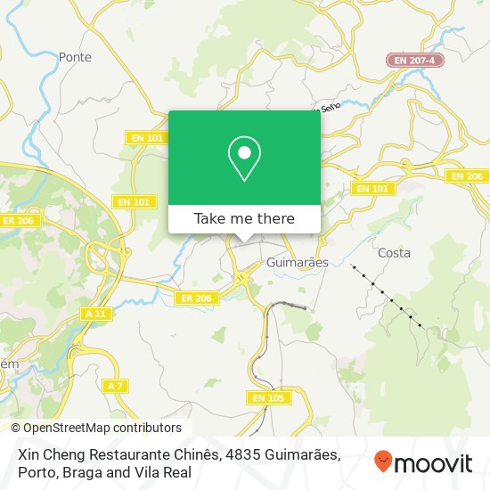 Xin Cheng Restaurante Chinês, 4835 Guimarães map