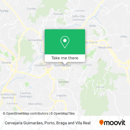 Cervejaria Guimarães mapa