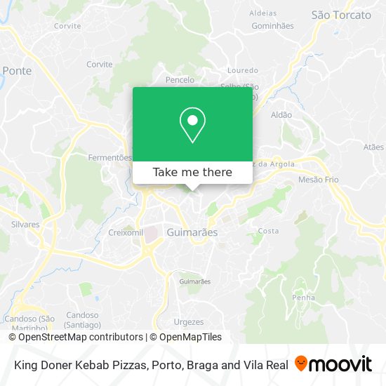 King Doner Kebab Pizzas map