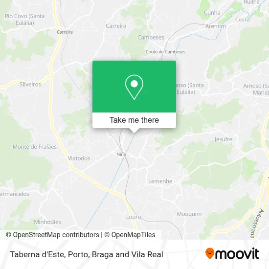 Taberna d'Este map