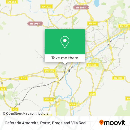 Cafetaria Amoreira map