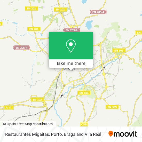 Restaurantes Migaitas mapa