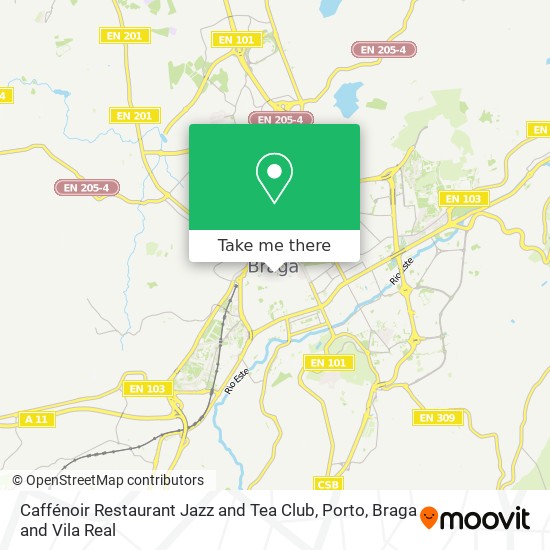 Caffénoir Restaurant Jazz and Tea Club mapa