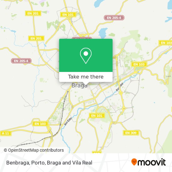 Benbraga mapa