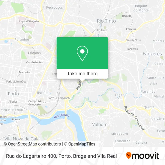 Rua do Lagarteiro 400 map