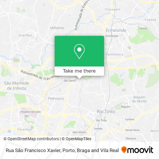 Rua São Francisco Xavier map