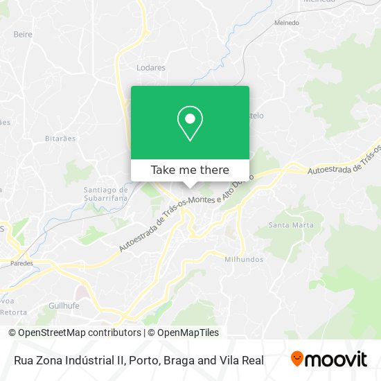 Rua Zona Indústrial II mapa
