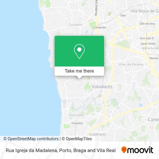 Rua Igreja da Madalena map
