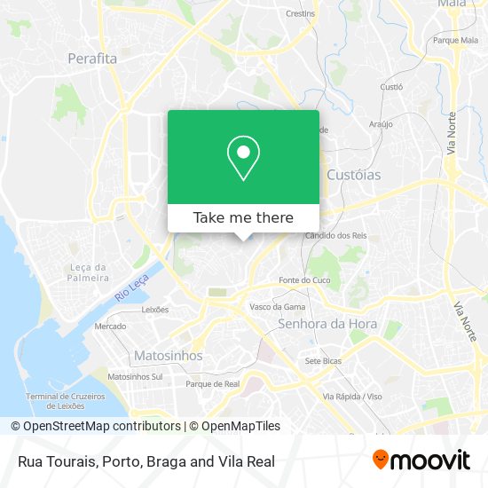 Rua Tourais map