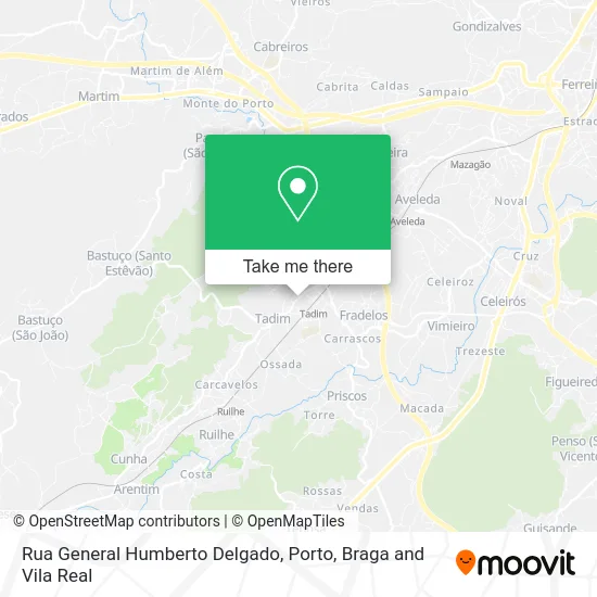 Rua General Humberto Delgado map