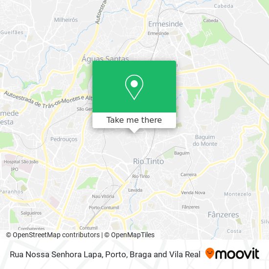 Rua Nossa Senhora Lapa mapa